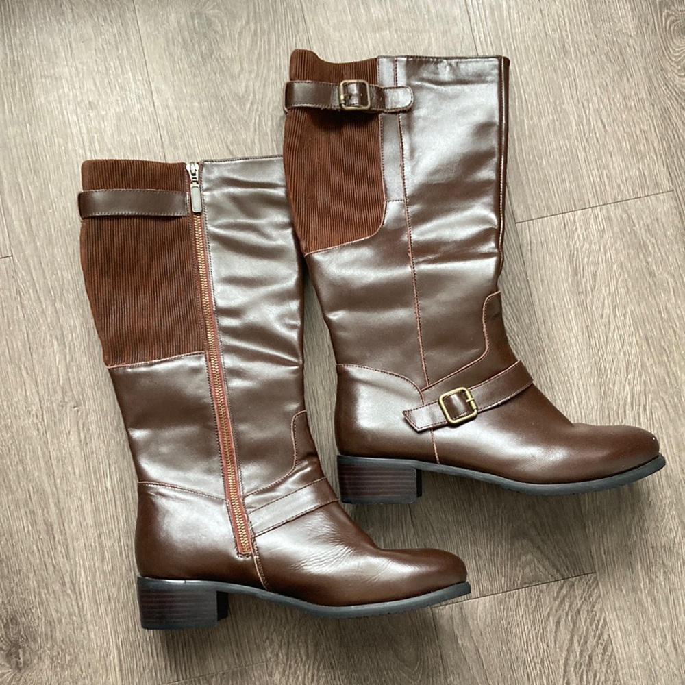 NWOT Propét Brown Leather Tall Women’s Boots - NEVER USED